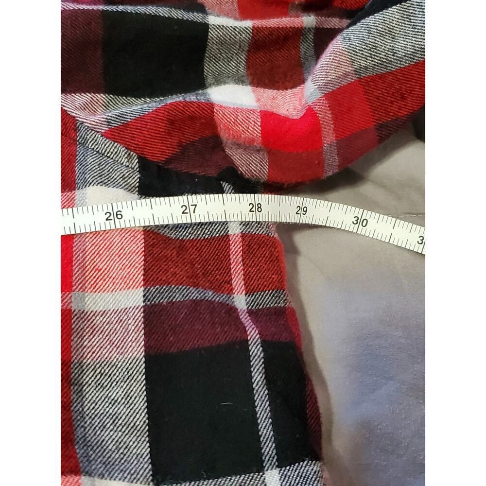 The Foundry Supply Co Flannel Shirt Men’s 2XL Red Black Plaid Long Sleeve - Picture 6 of 12